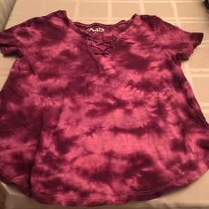 Purple tie dye shirt